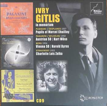 9CD/Set di cofanetti Ivry Gitlis: In Memoriam / Inédits Et Introuvables