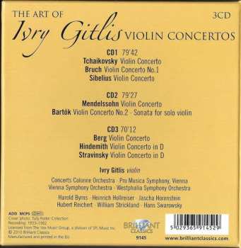 3CD/Set di cofanetti Ivry Gitlis: The Art Of Ivry Gitlis Violin Concertos