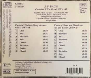 CD Johann Sebastian Bach: Cantatas (Ein Feste Burg Ist Unser Gott, BWV 80 / Herz Und Mund Und Tat Und Leben, BWV 147)