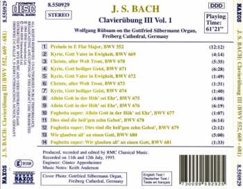CD Johann Sebastian Bach: Clavierübung III: Volume 1