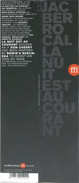 LP Jac Berrocal: La Nuit Est Au Courant LTD