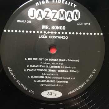 2LP Jack Costanzo: Mr. Bongo
