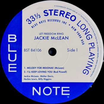 LP Jackie McLean: Let Freedom Ring