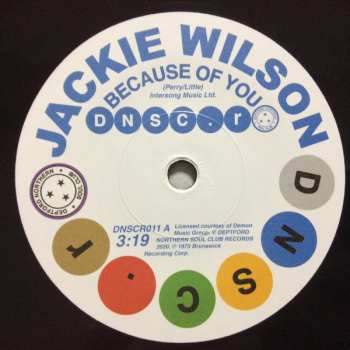 SP Jackie Wilson: Because Of You / You Don’t Have To Worry
