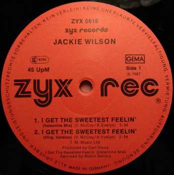 LP Jackie Wilson: I Get The Sweetest Feeling