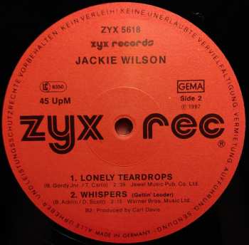 LP Jackie Wilson: I Get The Sweetest Feeling