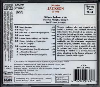 CD Nicholas Jackson: Trumpet And Organ Works