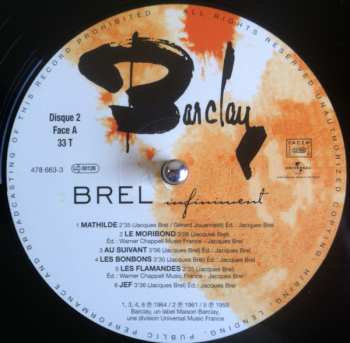 2LP Jacques Brel: Infiniment LTD