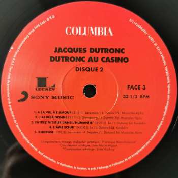 2LP Jacques Dutronc: Dutronc Au Casino