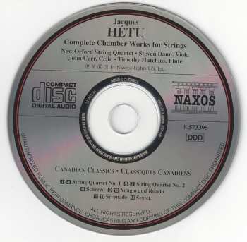 CD Colin Carr: Complete Chamber Works For Strings: String Quartets Nos. 1 And 2 • Sérénade • Sextet