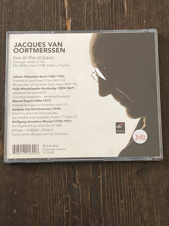 CD Jacques Van Oortmerssen: Live At The St. Bavo
