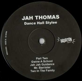 LP Jah Thomas: Dance Hall Stylee