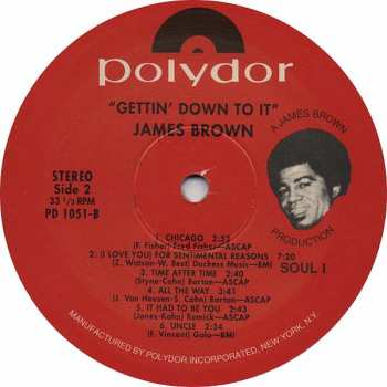 LP James Brown: Gettin' Down To It