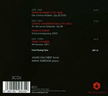 3CD/Set di cofanetti Franz Schubert: Song Cycles: Die Schöne Müllerin・Winterreise・Schwanengesang