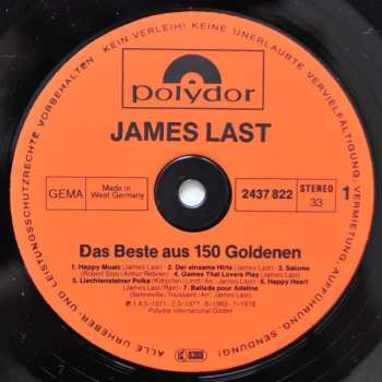 2LP James Last: Das Beste Aus 150 Goldenen