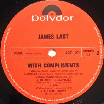 LP James Last: With Compliments