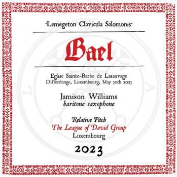 CD Jamison Williams: The Lesser Key of Solomon - Bael LTD