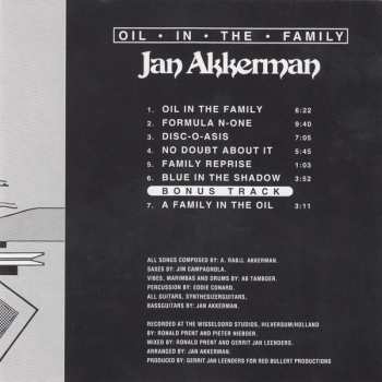 CD Jan Akkerman: Oil In The Family
