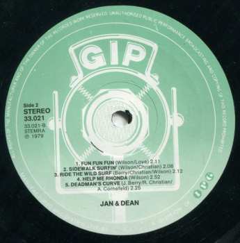 LP Jan & Dean: Surfcity