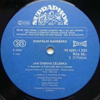 3LP The Czech Philharmonic Orchestra: Litaniae Omnium Sanctorum/Requiem In D/Salve Regina/Sinfonia In C/Concerto In G A 8 Concertanti/Capriccio N°. 4/Motet "Chvalte Boha Silného" (3xLP + BOX + BOOKLET)