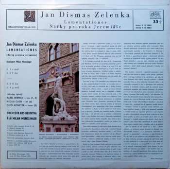 LP Jan Dismas Zelenka: Lamentationes Jeremiášovy Nářky