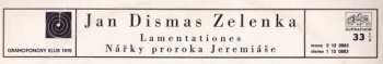 LP Jan Dismas Zelenka: Lamentationes Jeremiášovy Nářky