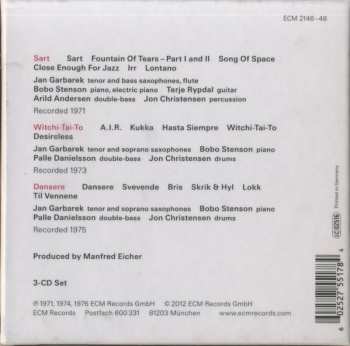 3CD/Set di cofanetti Jan Garbarek: Dansere