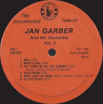 LP Jan Garber And His Orchestra: The Uncollected Jan Garber, Vol. 3, 1946-1947
