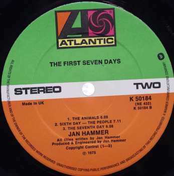 LP Jan Hammer: The First Seven Days