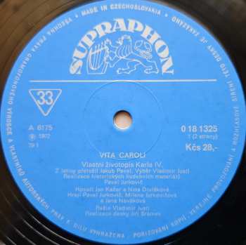 LP Jan Kačer: Vita Caroli ― Vlastní Životopis Karla IV.