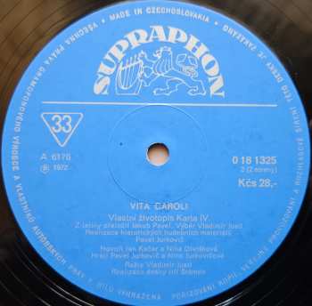 LP Jan Kačer: Vita Caroli ― Vlastní Životopis Karla IV.