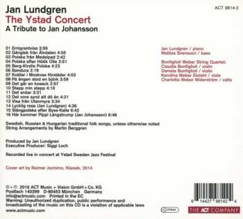 CD Jan Lundgren: The Ystad Concert (A Tribute To Jan Johansson)