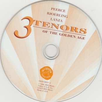 CD Mario Lanza: 3 Tenors Of The Golden Age
