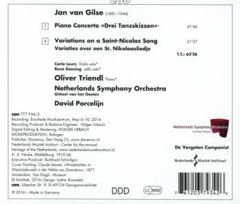 CD David Porcelijn: Piano Concerto »Drei Tanzskizzen« ; Variations On A Saint-Nicolas Song  