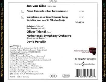 CD David Porcelijn: Piano Concerto »Drei Tanzskizzen« ; Variations On A Saint-Nicolas Song  
