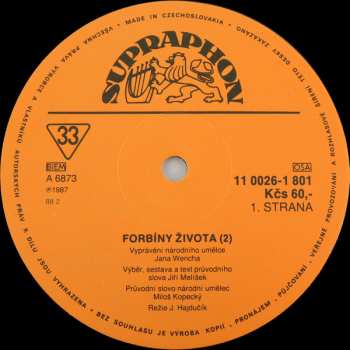 LP Jan Werich: Forbíny Života (2)