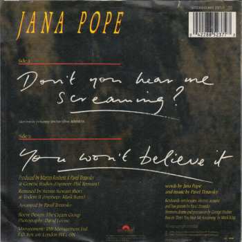 SP Jana Pope: Don't You Hear Me Screaming?