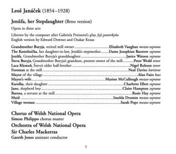 2CD/Set di cofanetti Sir Charles Mackerras: Jenufa, Her Stepdaughter