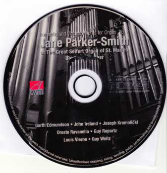 CD Jane Parker-Smith: Romantic And Virtuoso Works For Organ, Vol. 2
