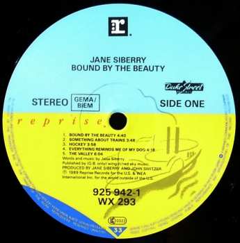 LP Jane Siberry: Bound By The Beauty