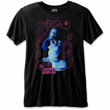 Merch Janis Joplin: Maglietta Floral Frame 