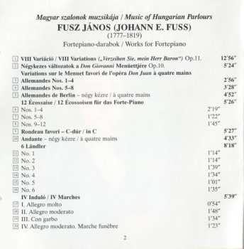 CD Anikó Horváth: Music For Hungarian Parlours: Works For Fortepiano