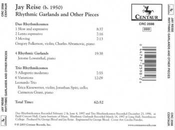 CD Jerome Lowenthal: Rhythmic Garlands And Other Pieces