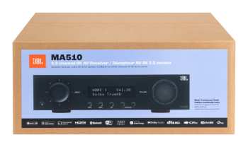 Audiotechnica JBL MA510 - Av Zesilovač 5.2, 75 W, 8k, Wi-fi, Bluetooth, Dolby Vision - Černý