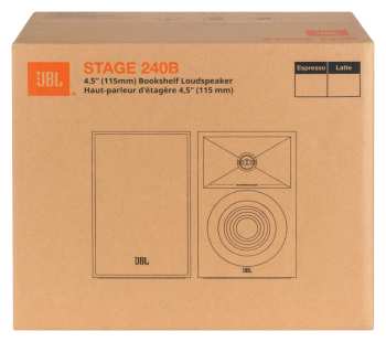 Audiotechnica JBL Stage 240B - 2-pásmové Regálové Reprosoustavy, 75 W Rms, 4,5" - černá