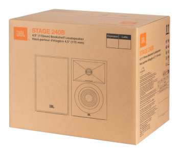 Audiotechnica JBL Stage 240B - 2-pásmové Regálové Reprosoustavy, 75 W Rms, 4,5" - černá