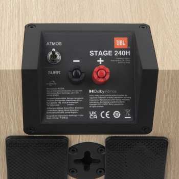 Audiotechnica JBL Stage 240H - 2-pásmové Dolby Atmos Modulové Reprosoustavy, 4,5" - Bílá