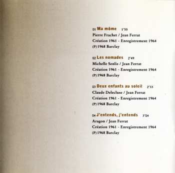 CD Jean Ferrat: Ma France