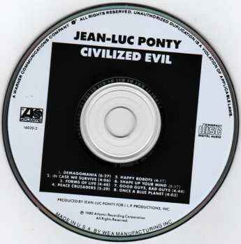 CD Jean-Luc Ponty: Civilized Evil