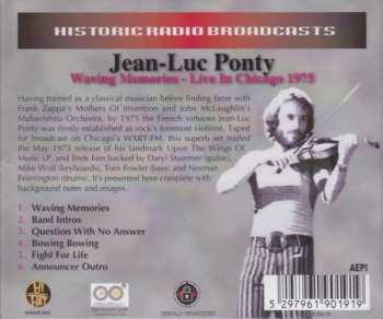 CD Jean-Luc Ponty: Waving Memories - Live In Chicago 1975